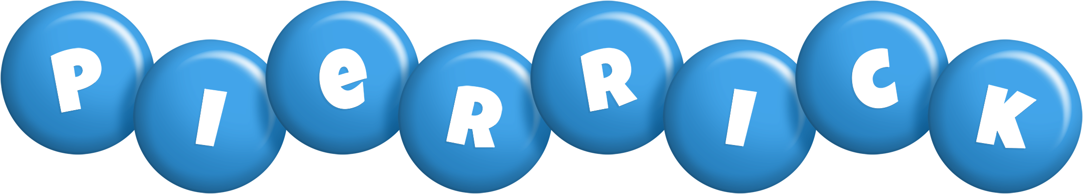 Pierrick candy-blue logo