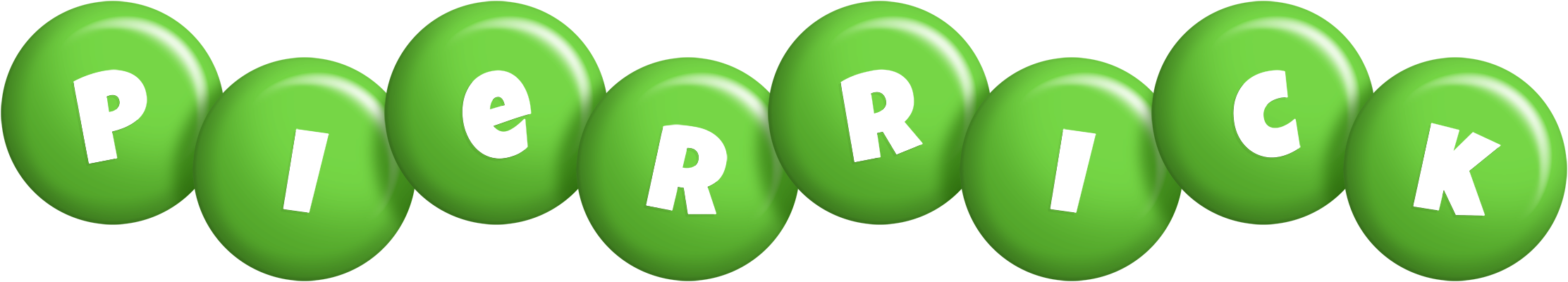 Pierrick candy-green logo