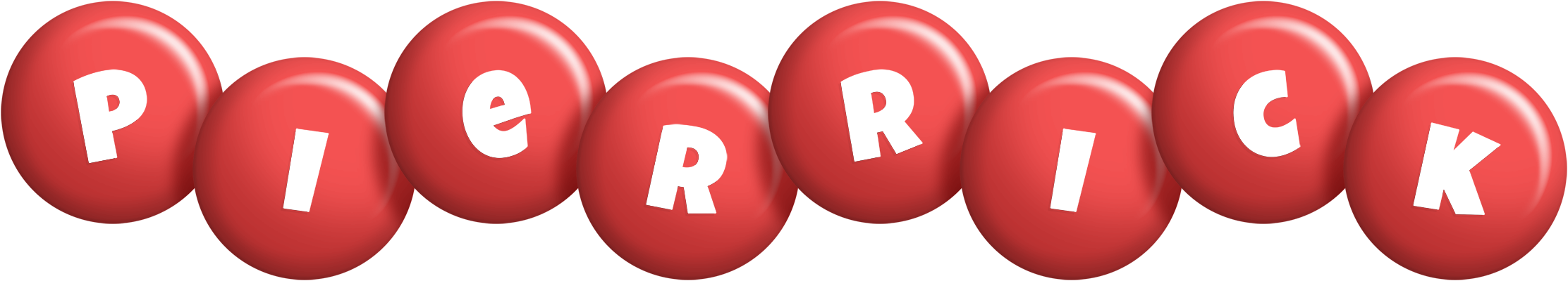 Pierrick candy-red logo