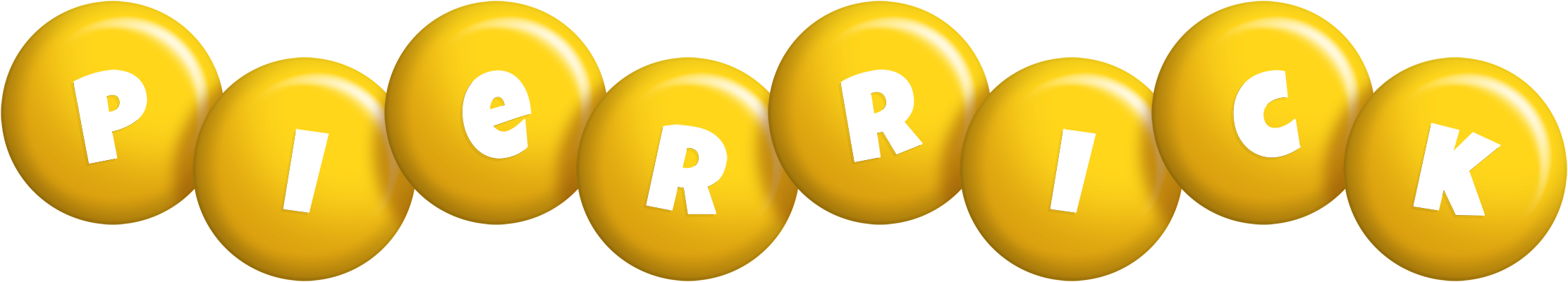 Pierrick candy-yellow logo