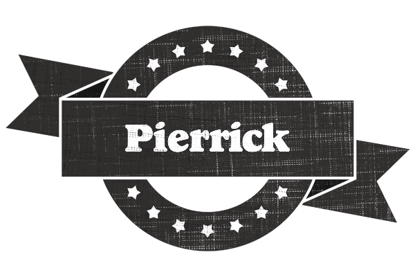 Pierrick grunge logo