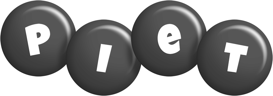 Piet candy-black logo
