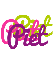 Piet flowers logo