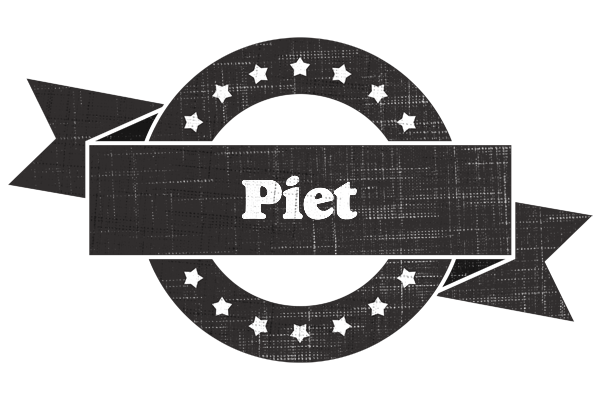 Piet grunge logo