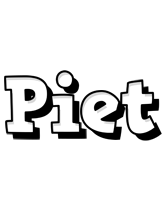 Piet snowing logo