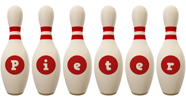 Pieter bowling-pin logo