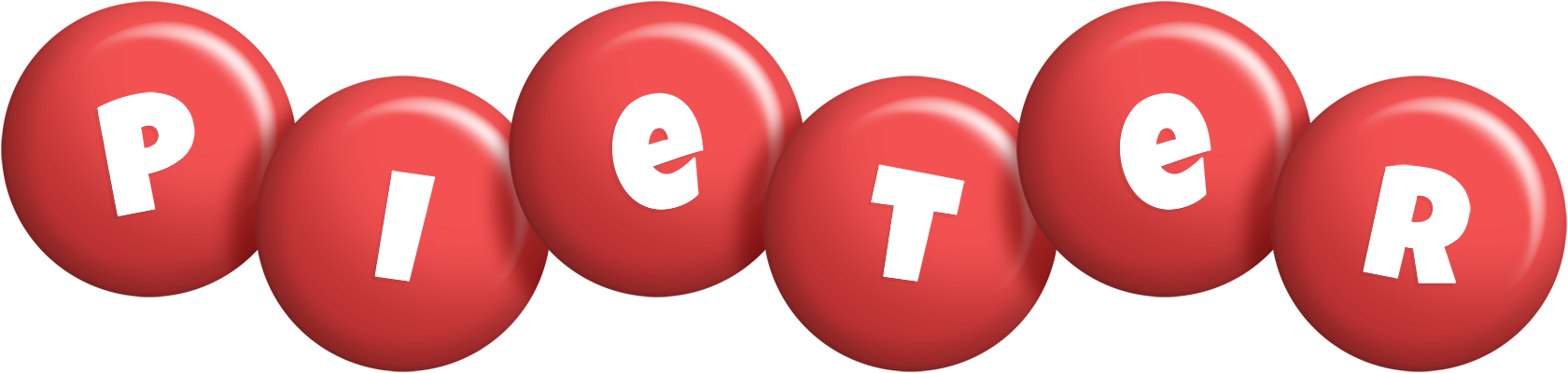 Pieter candy-red logo