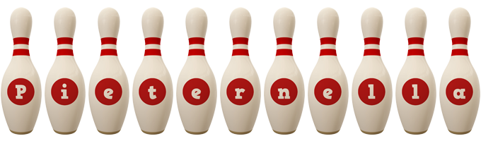 Pieternella bowling-pin logo