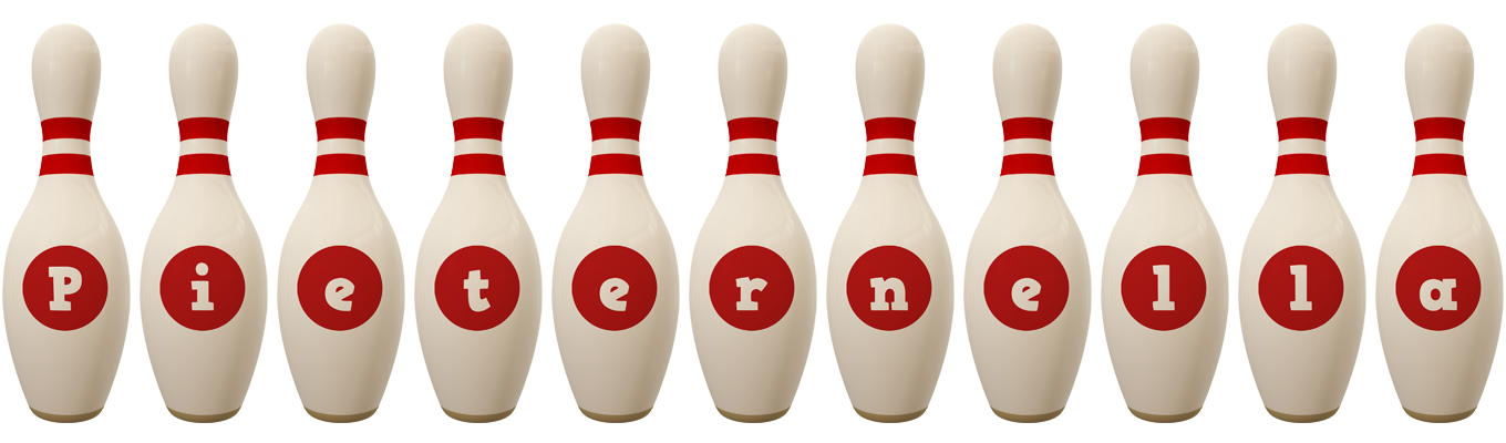 Pieternella bowling-pin logo