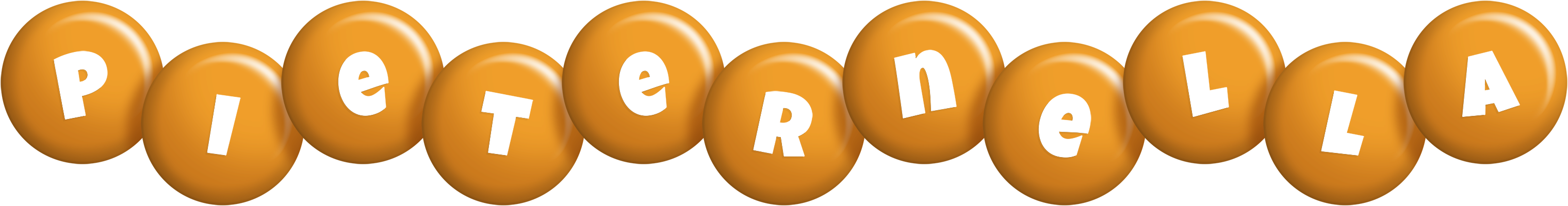 Pieternella candy-orange logo