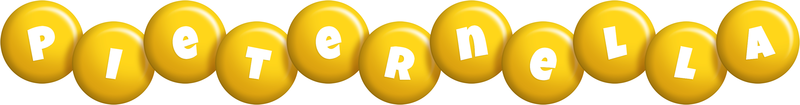 Pieternella candy-yellow logo