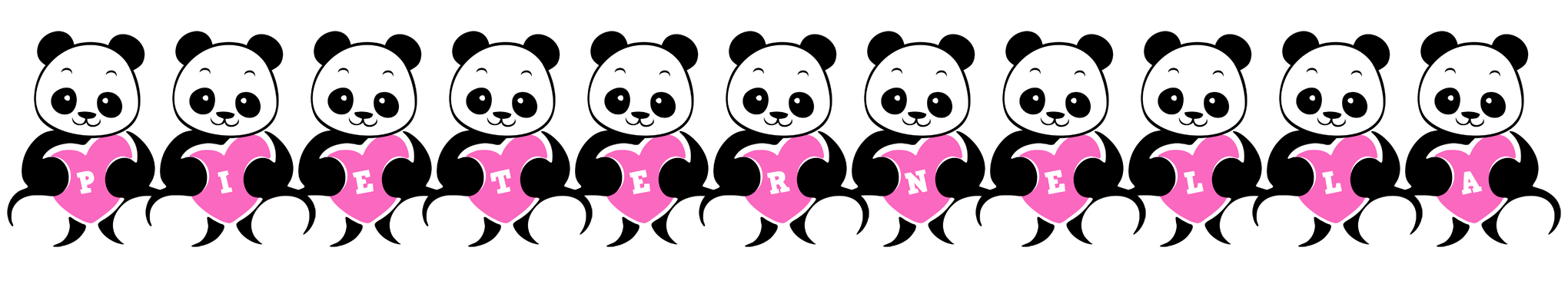 Pieternella love-panda logo