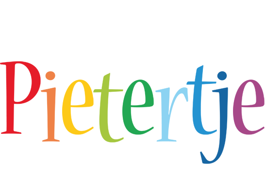 Pietertje birthday logo