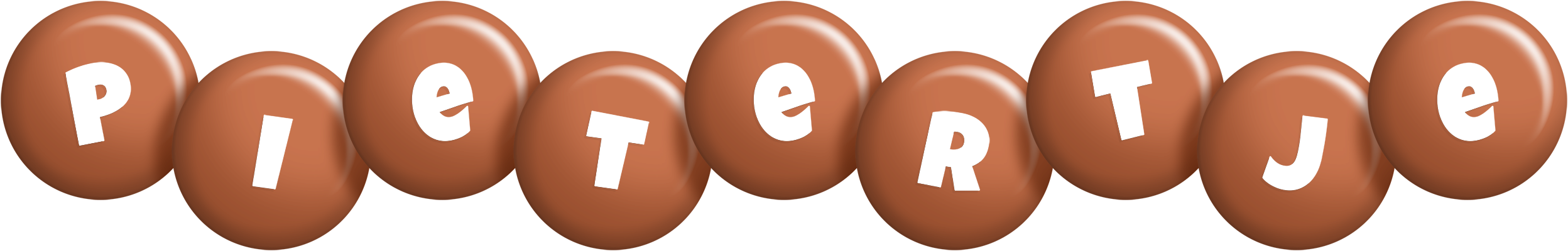 Pietertje candy-brown logo