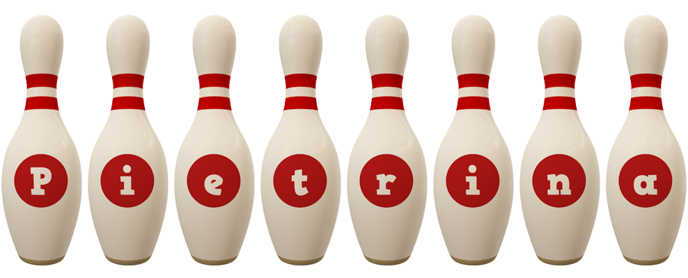 Pietrina bowling-pin logo