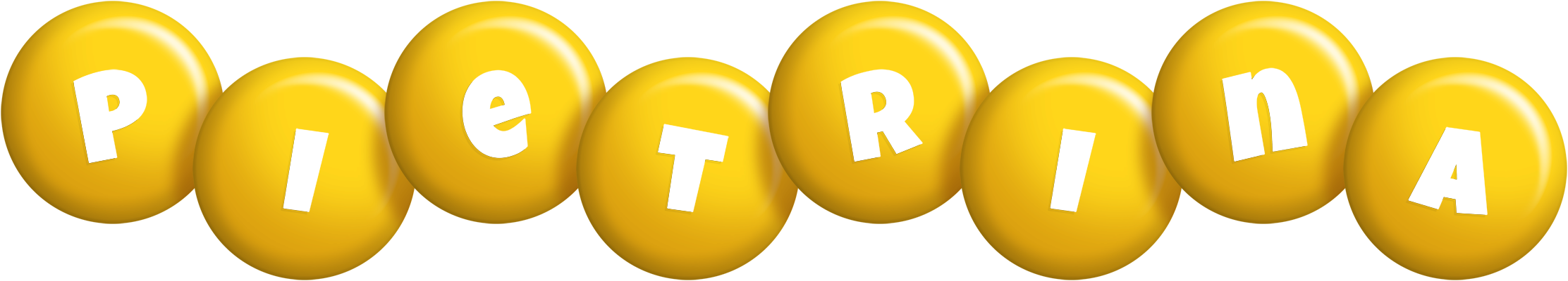 Pietrina candy-yellow logo