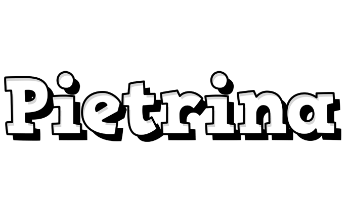 Pietrina snowing logo