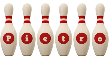 Pietro bowling-pin logo