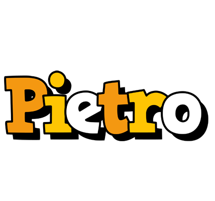 Pietro cartoon logo