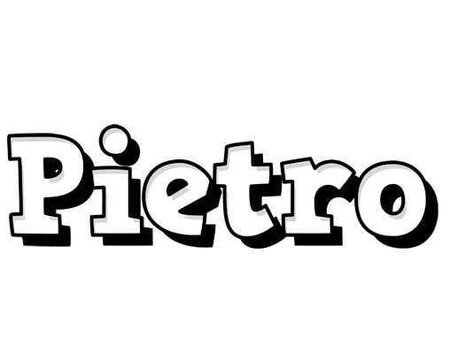 Pietro snowing logo