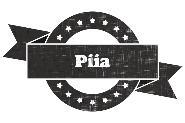 Piia grunge logo