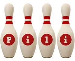 Pili bowling-pin logo