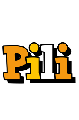 Pili cartoon logo