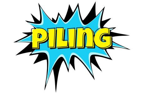 Piling amazing logo