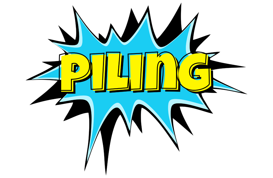 Piling amazing logo