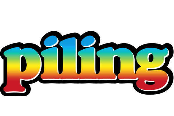Piling color logo