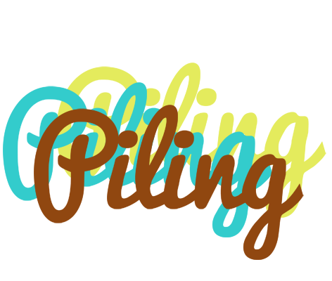 Piling cupcake logo