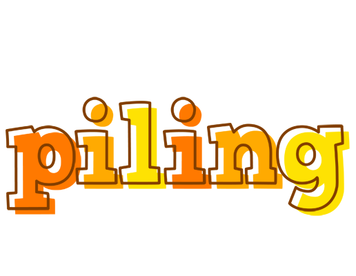 Piling desert logo