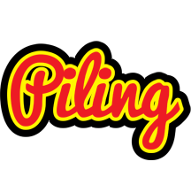 Piling fireman logo