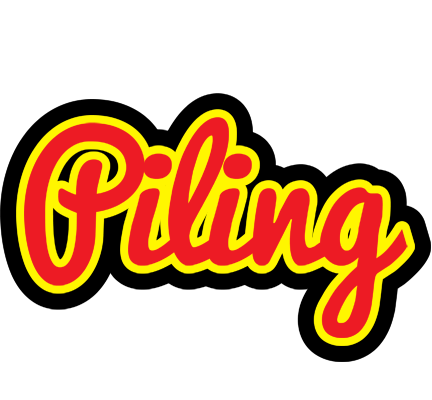 Piling fireman logo
