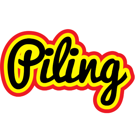 Piling flaming logo
