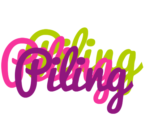 Piling flowers logo
