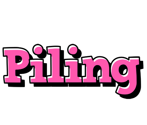 Piling girlish logo