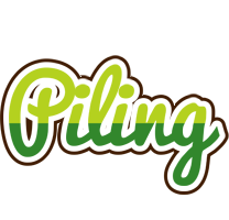 Piling golfing logo