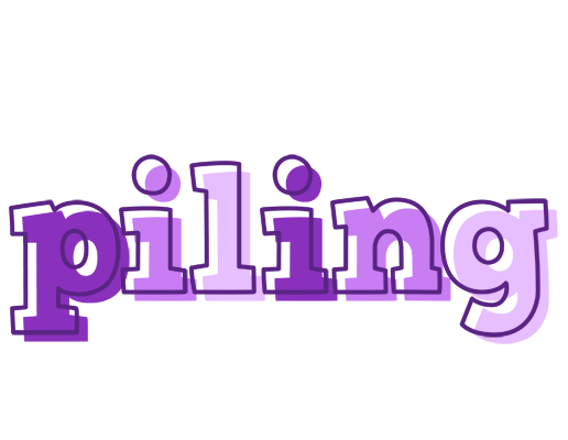 Piling sensual logo