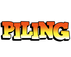 Piling sunset logo