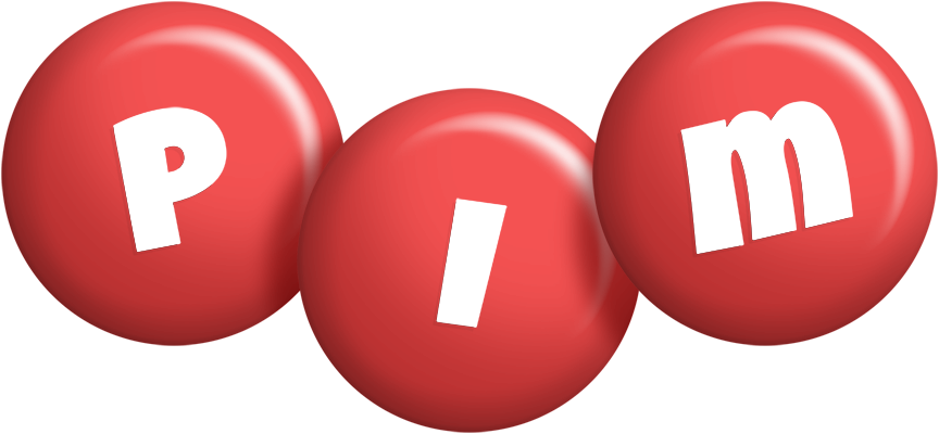 Pim candy-red logo