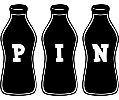 Pin bottle logo