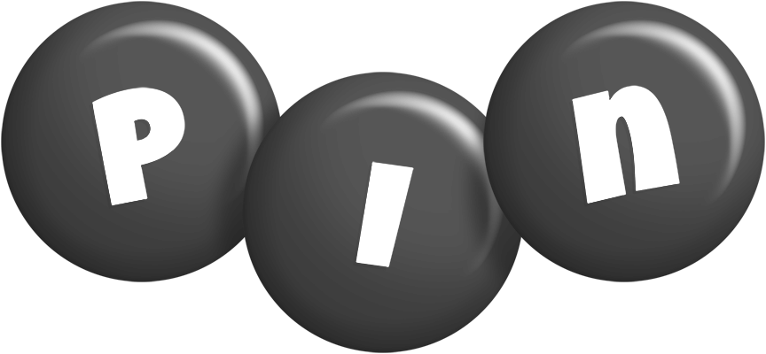 Pin candy-black logo