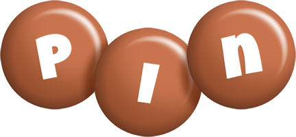 Pin candy-brown logo