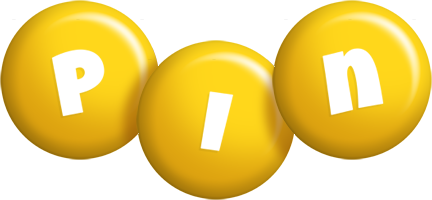 Pin candy-yellow logo