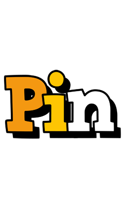 Pin cartoon logo