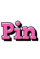 Pin girlish logo