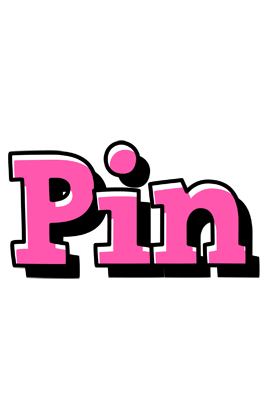 Pin girlish logo