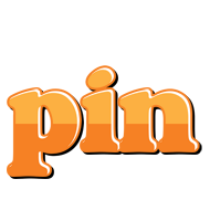 Pin orange logo