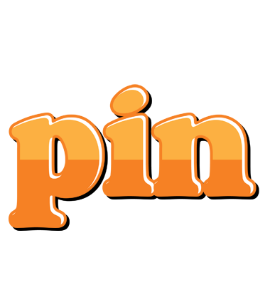 Pin orange logo